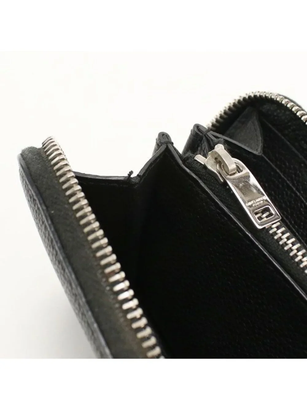 Saint Laurent Zip Around Wallet Classic Calf